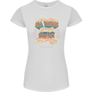 Through Christ  Christian Jesus God Cross Faith Womens Petite Cut T-Shirt White