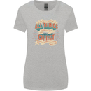 Through Christ  Christian Jesus God Cross Faith Womens Wider Cut T-Shirt Sports Grey