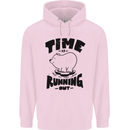 Time Running Out Climate Change Childrens Kids Hoodie Light Pink