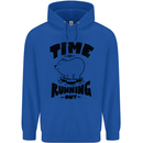 Time Running Out Climate Change Childrens Kids Hoodie Royal Blue