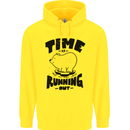 Time Running Out Climate Change Childrens Kids Hoodie Yellow