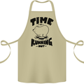 Time Running Out Climate Change Cotton Apron 100% Organic Khaki