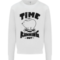 Time Running Out Climate Change Kids Sweatshirt Jumper White