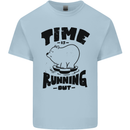 Time Running Out Climate Change Kids T-Shirt Childrens Light Blue
