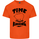 Time Running Out Climate Change Kids T-Shirt Childrens Orange