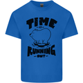 Time Running Out Climate Change Kids T-Shirt Childrens Royal Blue