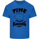Time Running Out Climate Change Kids T-Shirt Childrens Royal Blue