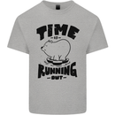 Time Running Out Climate Change Kids T-Shirt Childrens Sports Grey