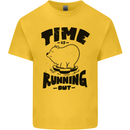 Time Running Out Climate Change Kids T-Shirt Childrens Yellow