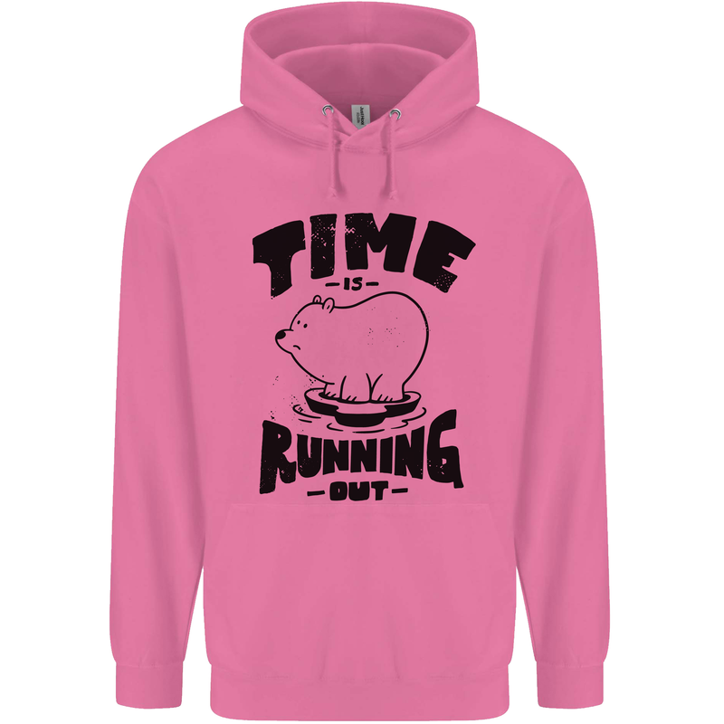 Time Running Out Climate Change Mens 80% Cotton Hoodie Azelea