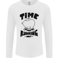 Time Running Out Climate Change Mens Long Sleeve T-Shirt White