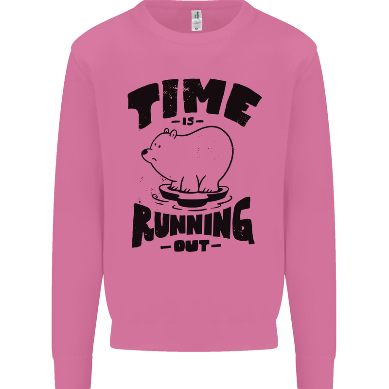 Time Running Out Climate Change Mens Sweatshirt Jumper Azalea