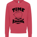 Time Running Out Climate Change Mens Sweatshirt Jumper Heliconia