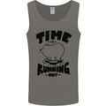 Time Running Out Climate Change Mens Vest Tank Top Charcoal