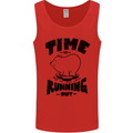 Time Running Out Climate Change Mens Vest Tank Top Red