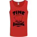 Time Running Out Climate Change Mens Vest Tank Top Red