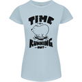 Time Running Out Climate Change Womens Petite Cut T-Shirt Light Blue