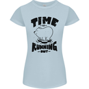 Time Running Out Climate Change Womens Petite Cut T-Shirt Light Blue