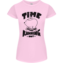 Time Running Out Climate Change Womens Petite Cut T-Shirt Light Pink