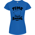 Time Running Out Climate Change Womens Petite Cut T-Shirt Royal Blue