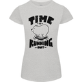 Time Running Out Climate Change Womens Petite Cut T-Shirt Sports Grey