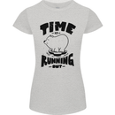 Time Running Out Climate Change Womens Petite Cut T-Shirt Sports Grey