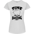 Time Running Out Climate Change Womens Petite Cut T-Shirt White