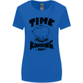 Time Running Out Climate Change Womens Wider Cut T-Shirt Royal Blue