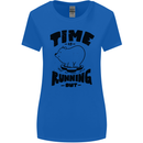 Time Running Out Climate Change Womens Wider Cut T-Shirt Royal Blue