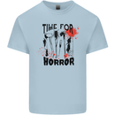 Time for Horror Halloween Serial Killer Murder Kids T-Shirt Childrens Light Blue