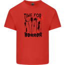 Time for Horror Halloween Serial Killer Murder Kids T-Shirt Childrens Red
