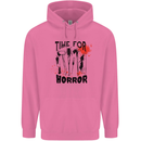 Time for Horror Halloween Serial Killer Murder Mens 80% Cotton Hoodie Azelea
