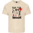 Time for Horror Halloween Serial Killer Murder Mens Cotton T-Shirt Tee Top Natural