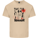 Time for Horror Halloween Serial Killer Murder Mens Cotton T-Shirt Tee Top Sand