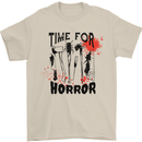 Time for Horror Halloween Serial Killer Murder Mens T-Shirt 100% Cotton Sand