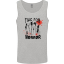Time for Horror Halloween Serial Killer Murder Mens Vest Tank Top Sports Grey