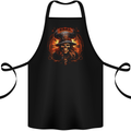 Time of the Witch Skull Cotton Apron 100% Organic Black