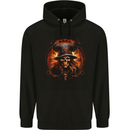 Time of the Witch Skull Mens 80% Cotton Hoodie Black