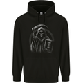 Time to Die Grim Reaper Mens 80% Cotton Hoodie Black