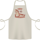 Tiny Dinosaur Funny Bearded Dragon Cotton Apron 100% Organic Natural