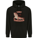 Tiny Dinosaur Funny Bearded Dragon Mens 80% Cotton Hoodie Black
