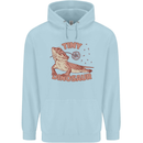 Tiny Dinosaur Funny Bearded Dragon Mens 80% Cotton Hoodie Light Blue