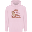 Tiny Dinosaur Funny Bearded Dragon Mens 80% Cotton Hoodie Light Pink