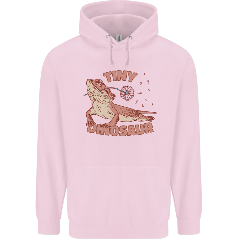 Tiny Dinosaur Funny Bearded Dragon Mens 80% Cotton Hoodie Light Pink