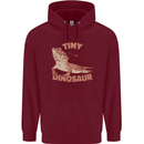 Tiny Dinosaur Funny Bearded Dragon Mens 80% Cotton Hoodie Maroon