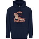 Tiny Dinosaur Funny Bearded Dragon Mens 80% Cotton Hoodie Navy Blue