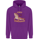 Tiny Dinosaur Funny Bearded Dragon Mens 80% Cotton Hoodie Purple
