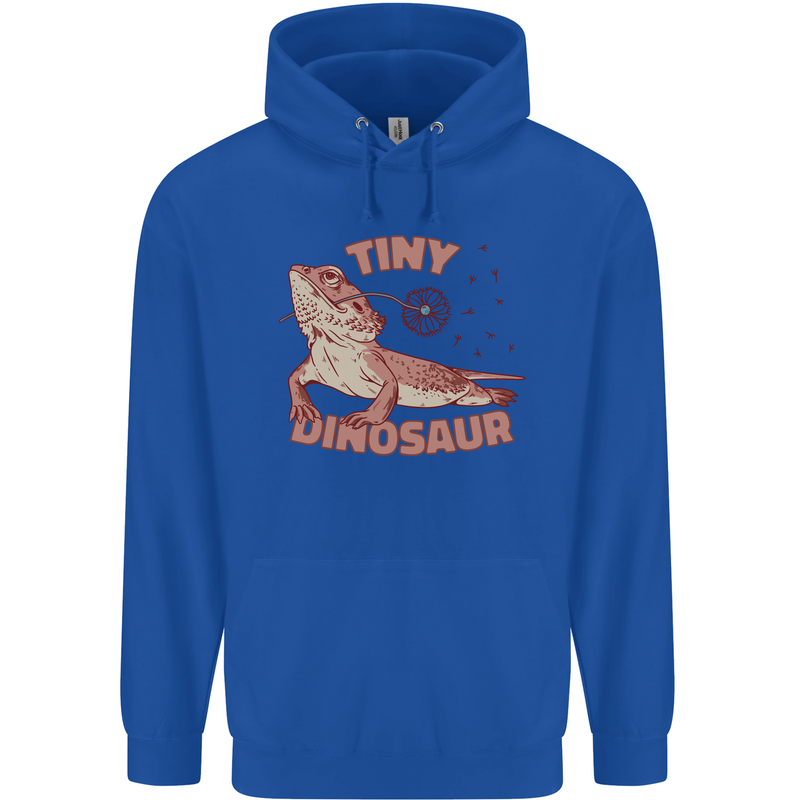 Tiny Dinosaur Funny Bearded Dragon Mens 80% Cotton Hoodie Royal Blue