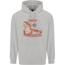 Tiny Dinosaur Funny Bearded Dragon Mens 80% Cotton Hoodie Sports Grey