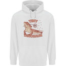 Tiny Dinosaur Funny Bearded Dragon Mens 80% Cotton Hoodie White